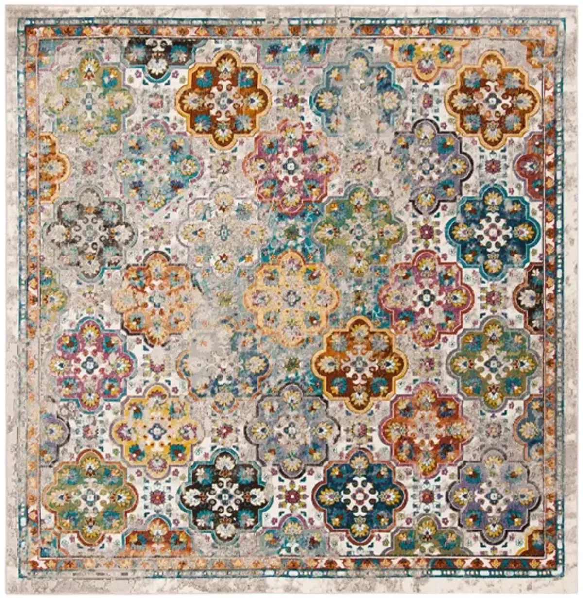 Aldene Area Rug in Beige / Multi by Safavieh