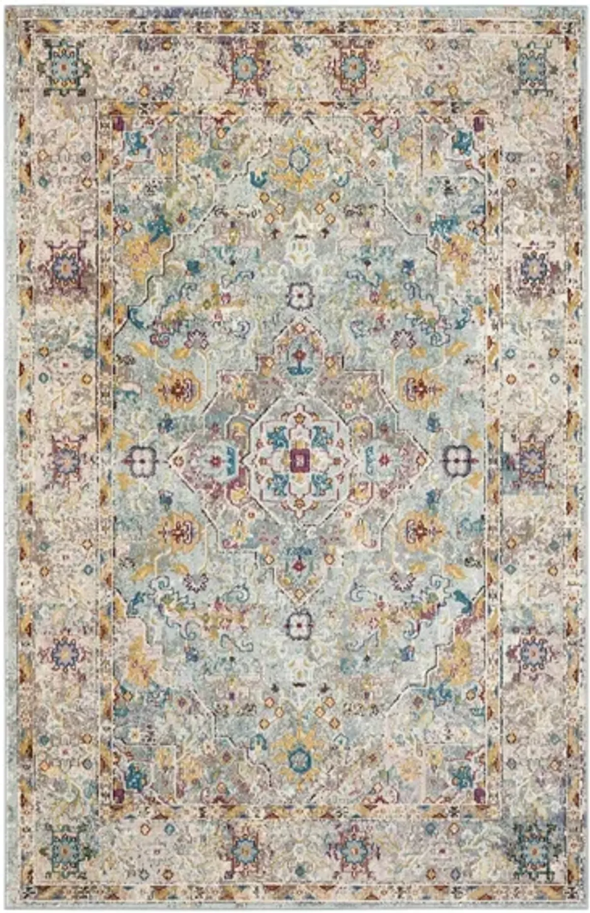 Ahannah Area Rug in Beige / Blue by Safavieh