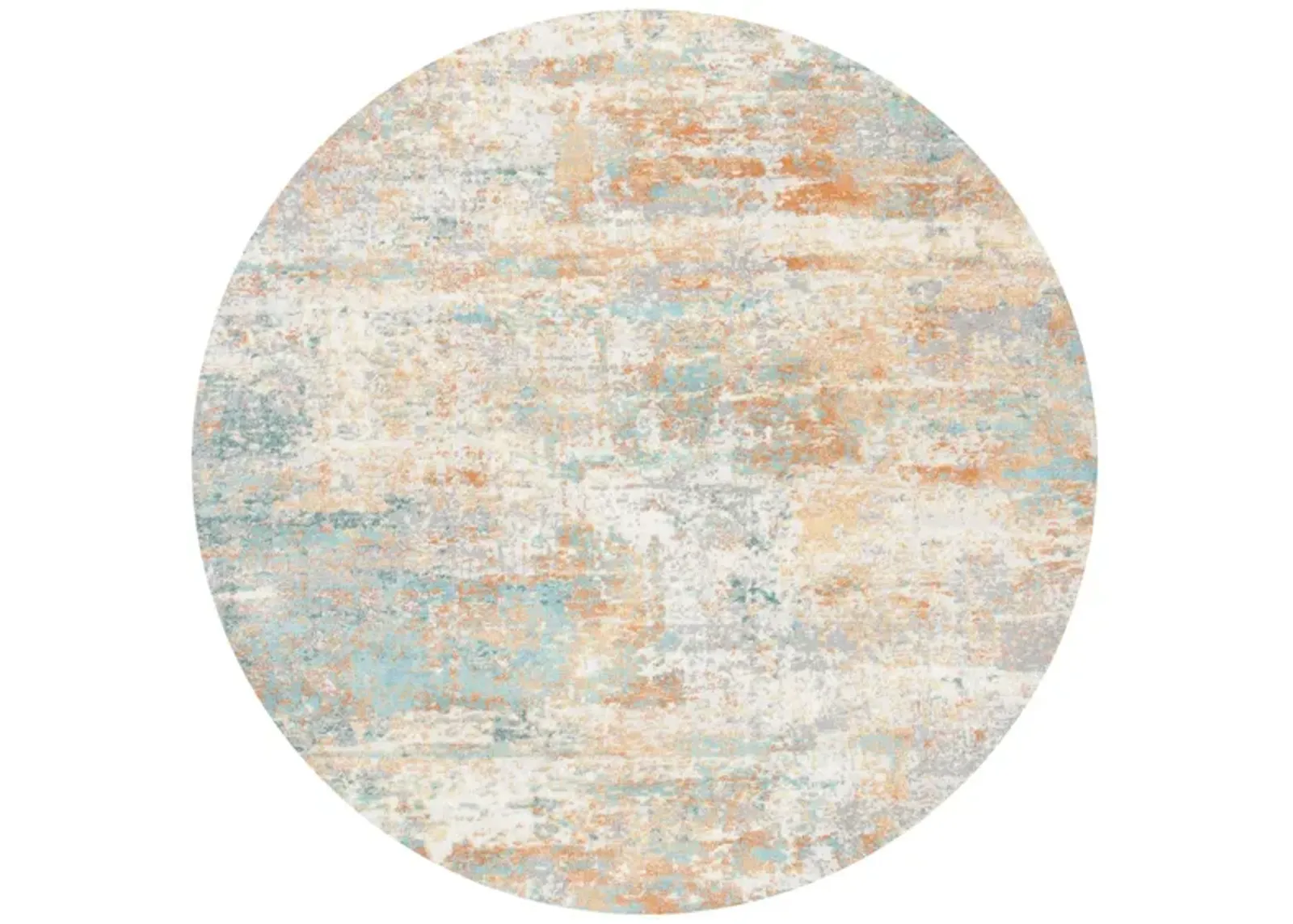 Aoife Area Rug in Ivory / Aqua by Safavieh