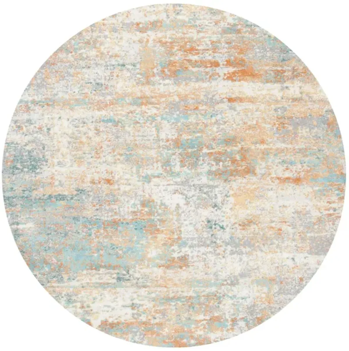 Aoife Area Rug in Ivory / Aqua by Safavieh