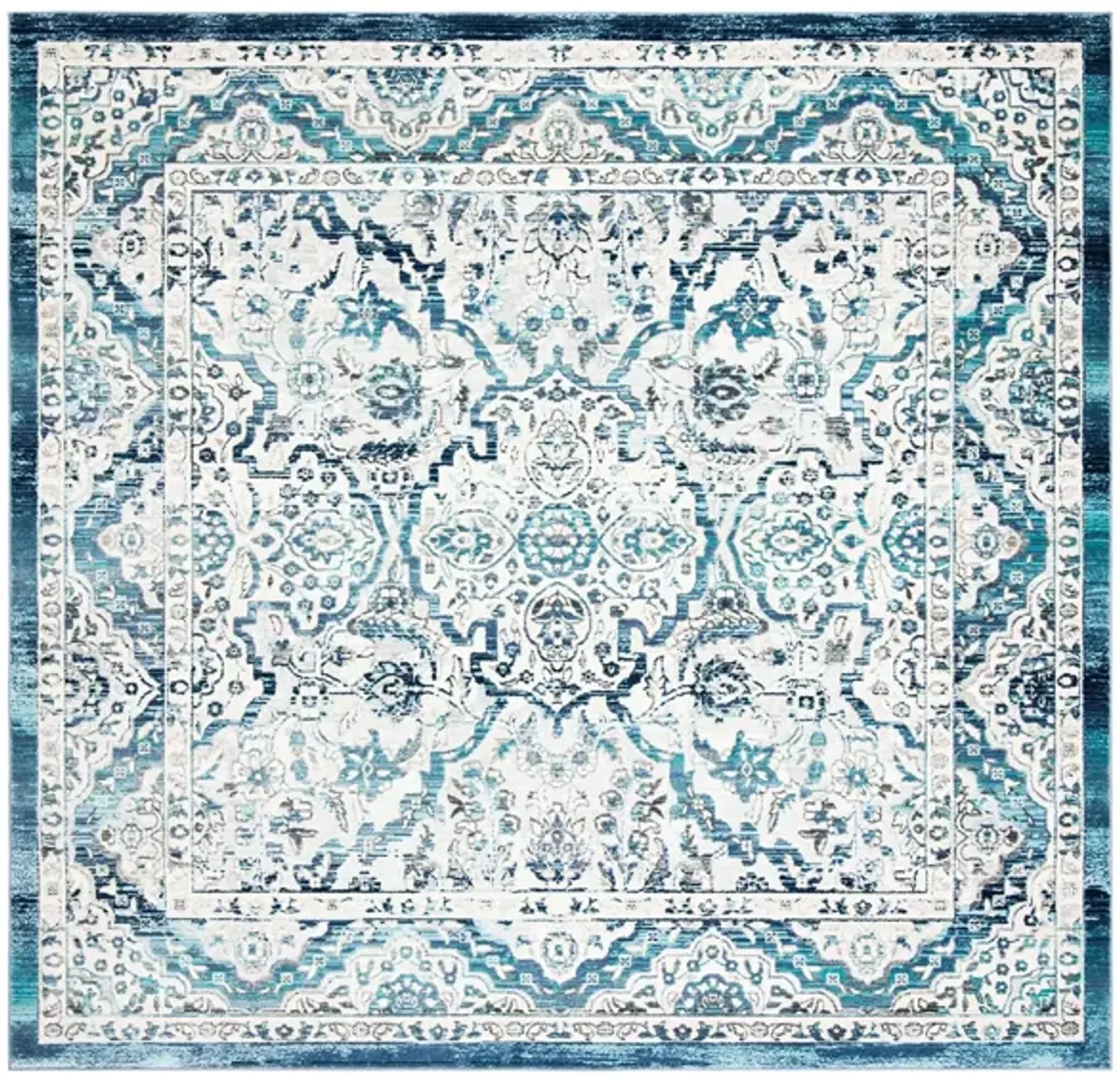 Ashna Area Rug in Ivory / Navy by Safavieh