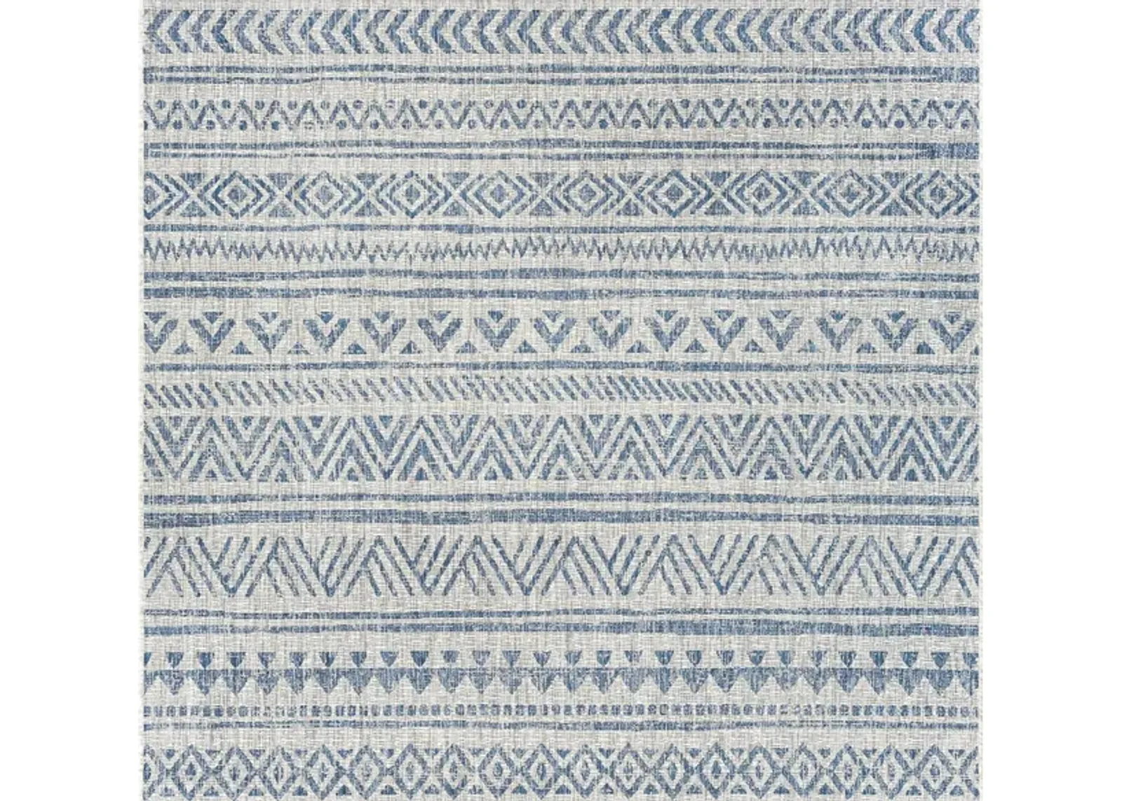 Eagean Area Rug in Denim, Dark Blue, Ink, Light Gray by Surya