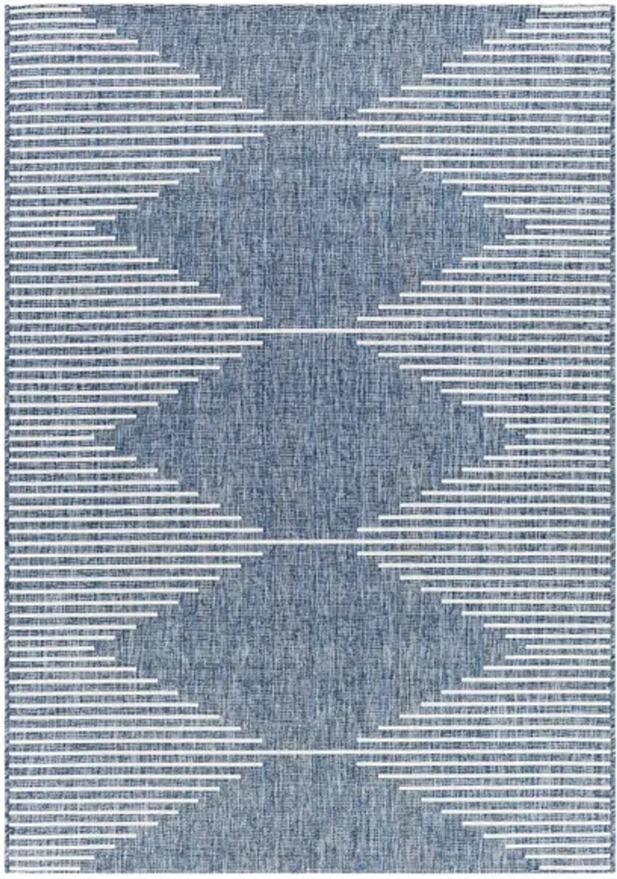 Eagean Area Rug in Bright Blue, Navy, Pale Blue, White by Surya