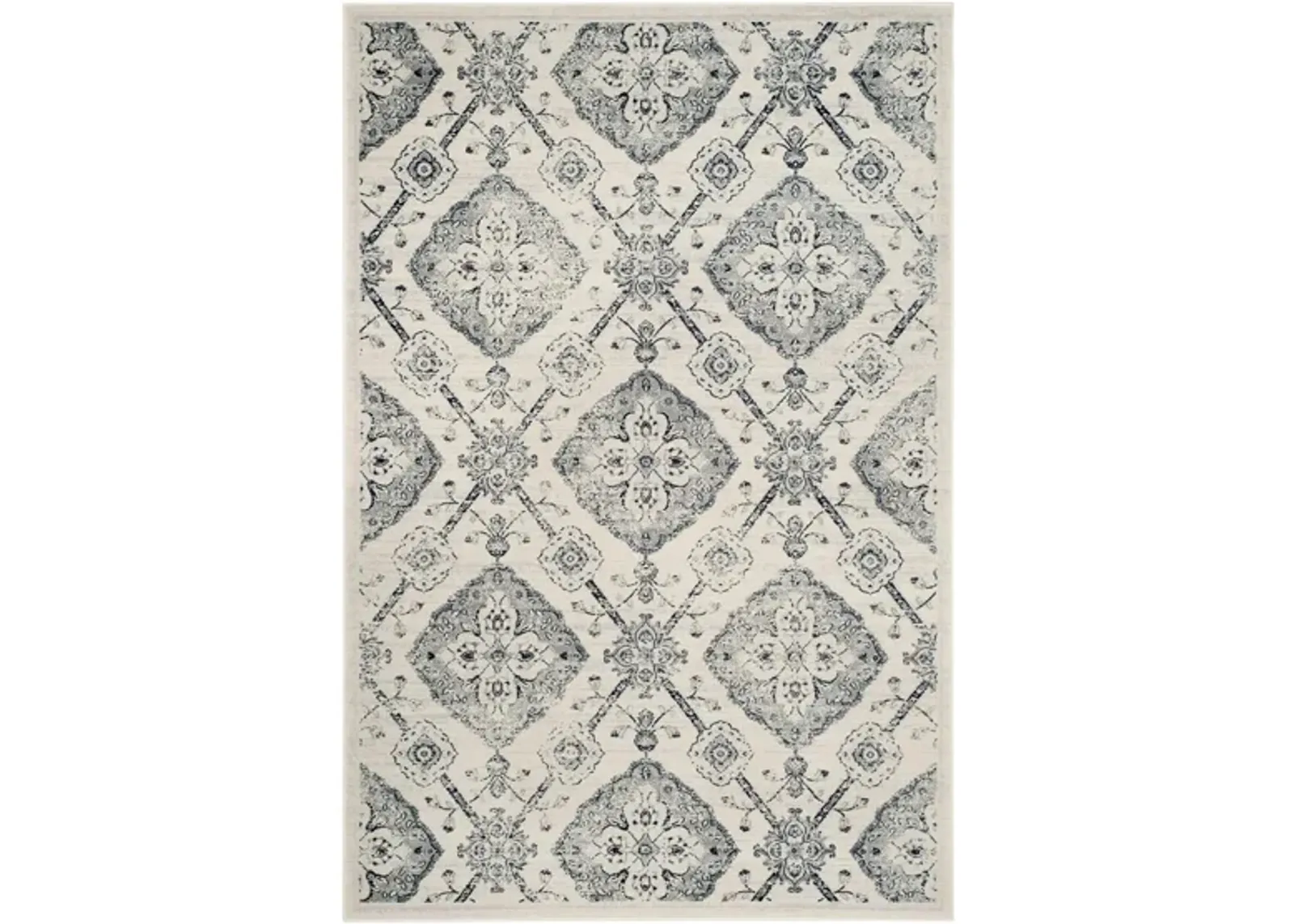 Carnegie Area Rug in Cream / Light Gray by Safavieh