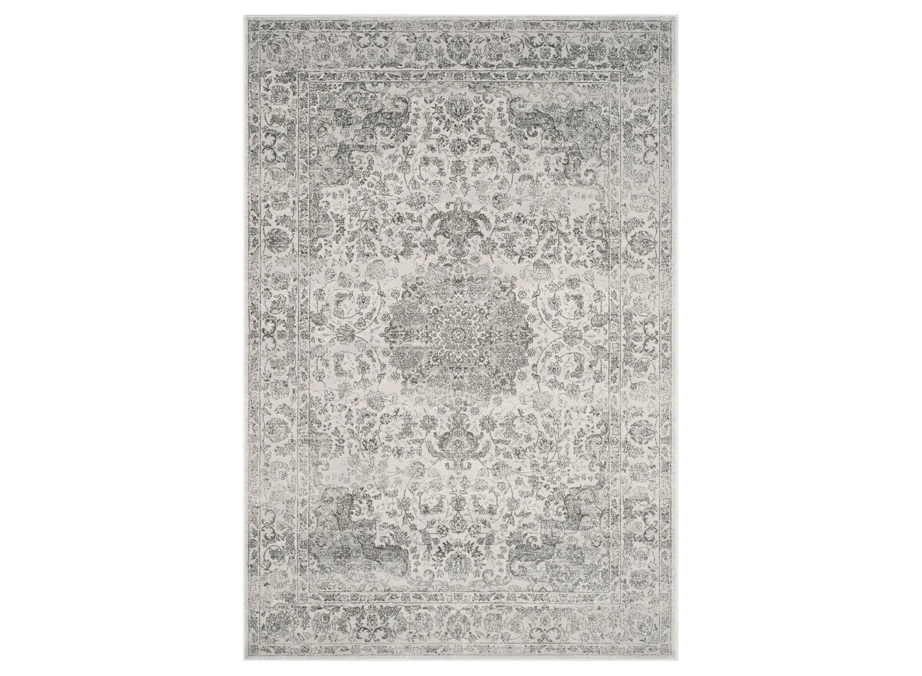 Carnegie Area Rug in Cream / Dark Gray by Safavieh