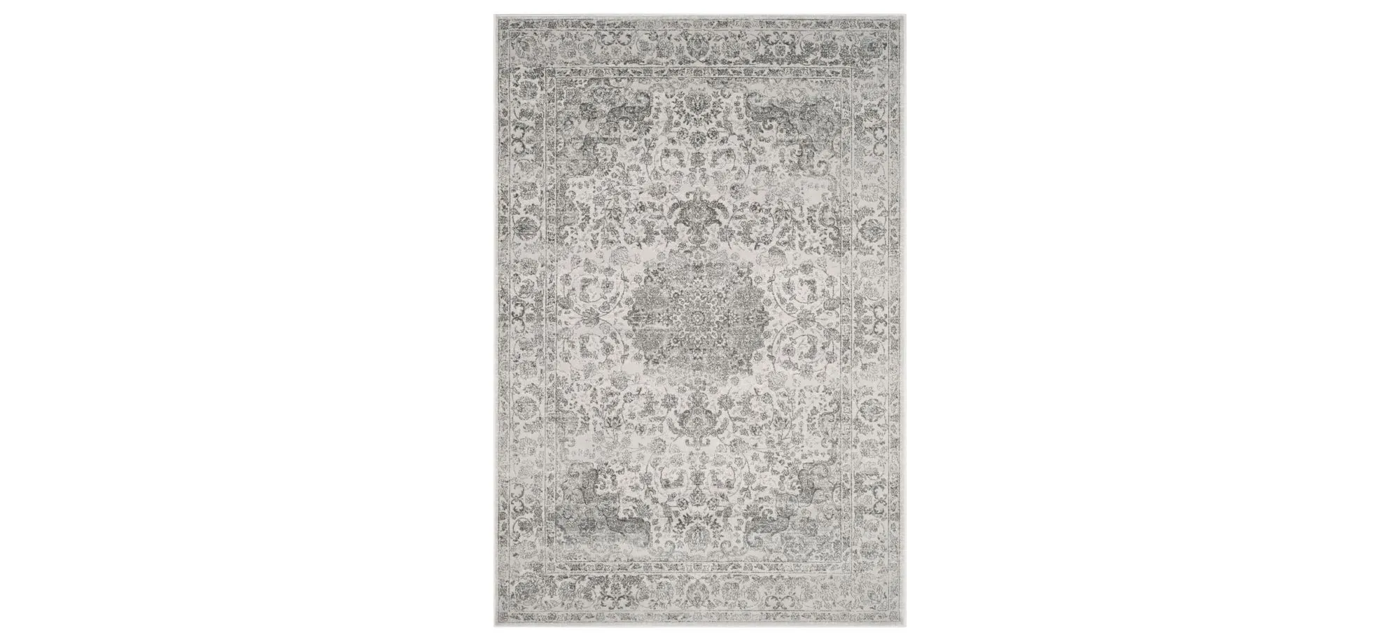 Carnegie Area Rug in Cream / Dark Gray by Safavieh