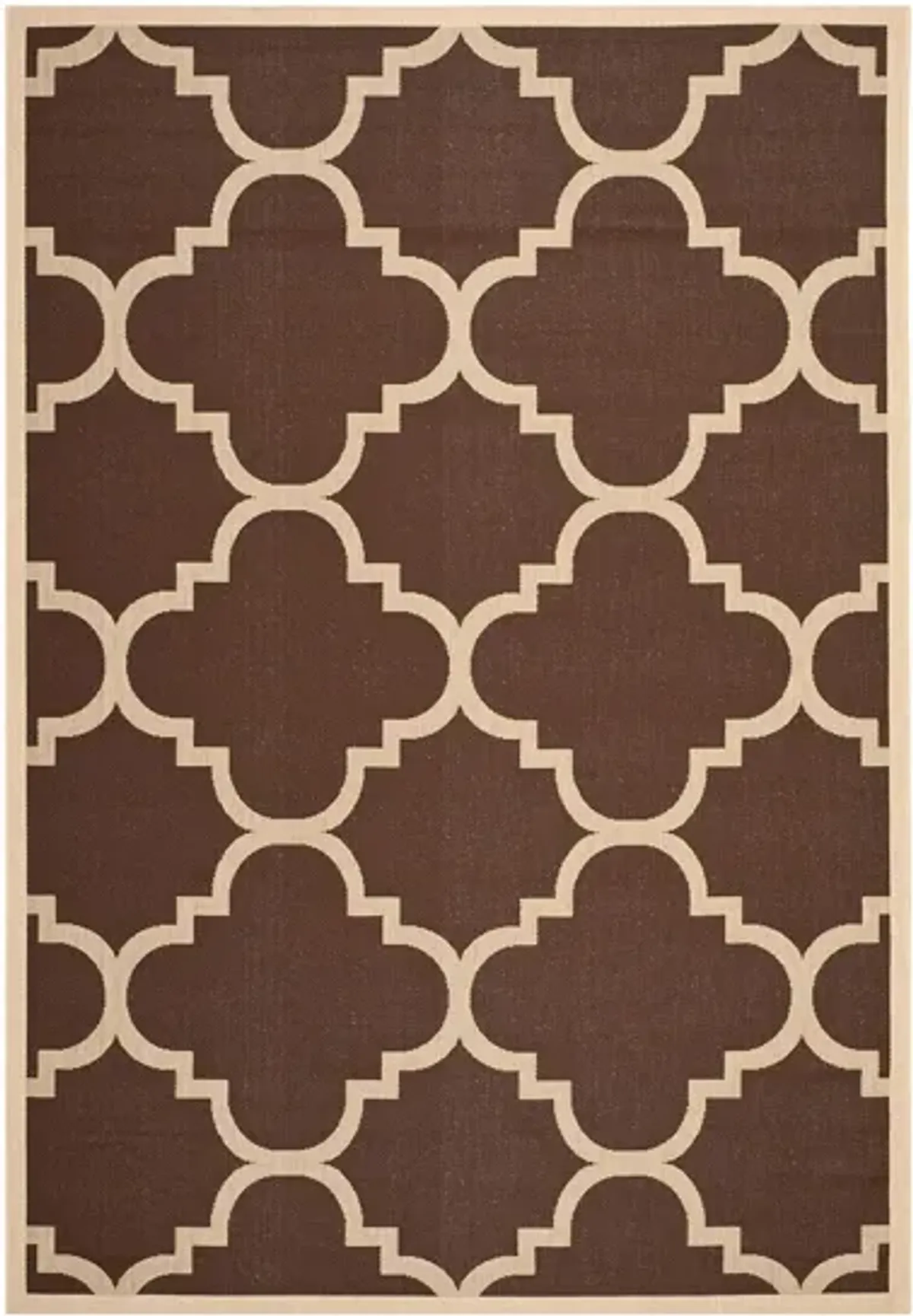 Courtyard Morocco Indoor/Outdoor Area Rug in Dark Brown by Safavieh