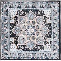 Raleah Square Area Rug in Gray/Light Blue by Safavieh