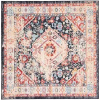 Rensen Square Area Rug in Charcoal/Gold by Safavieh