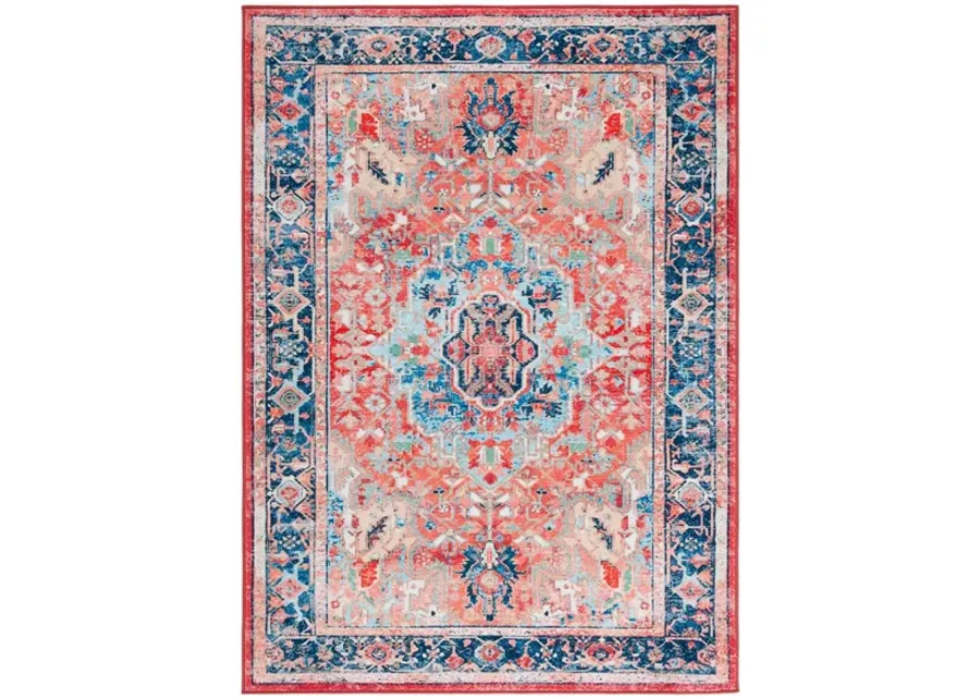 Resba Area Rug in Navy/Red by Safavieh