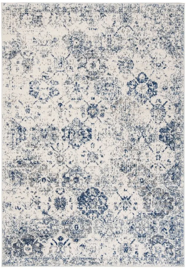 Madison Area Rug in White/Royal Blue by Safavieh