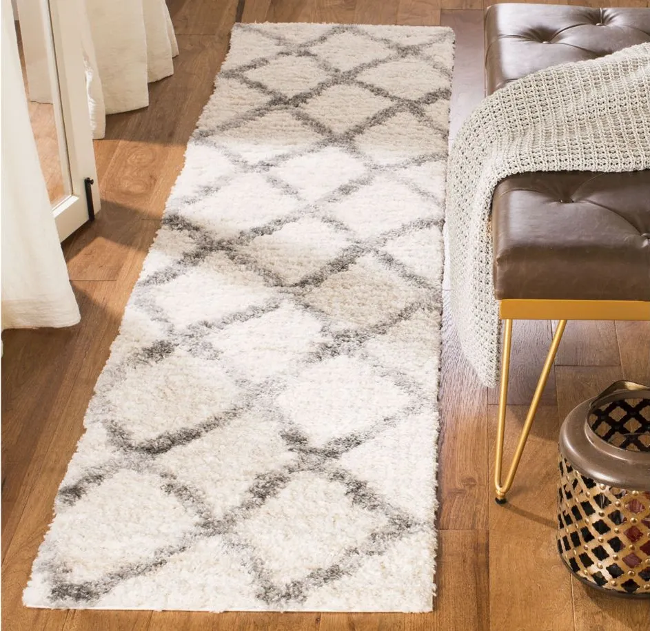 Shane Shag Rug in Cream/Gray by Safavieh