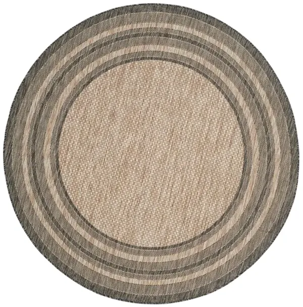 Courtyard Marches Indoor/Outdoor Area Rug Round