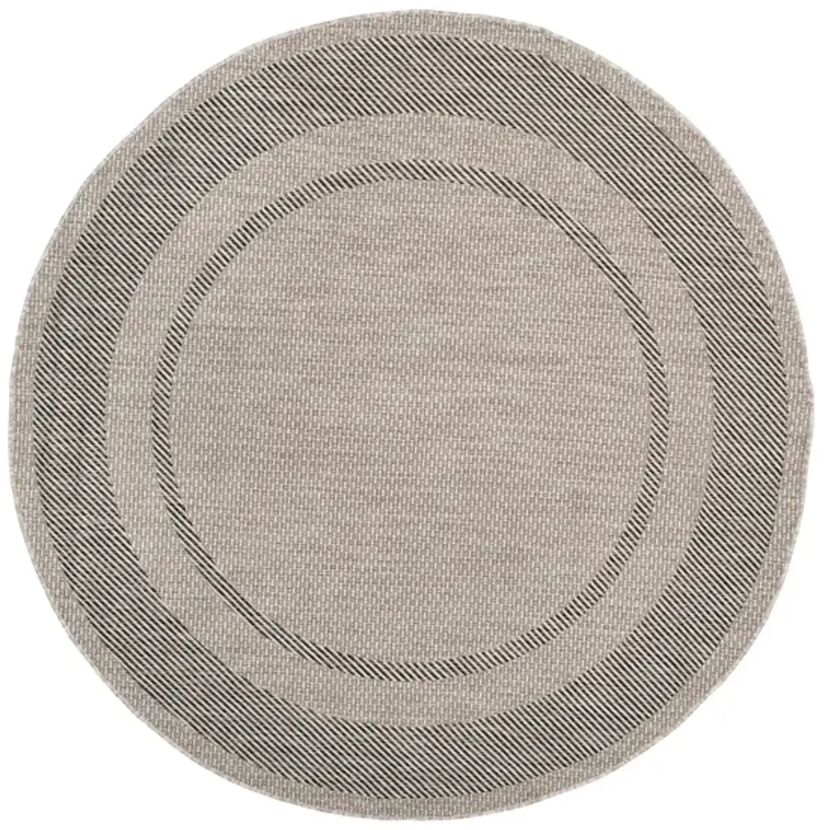 Courtyard Edging Indoor/Outdoor Area Rug Round