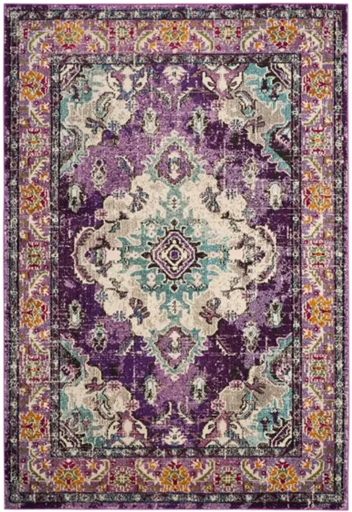 Monaco Area Rug in Violet/Light Blue by Safavieh