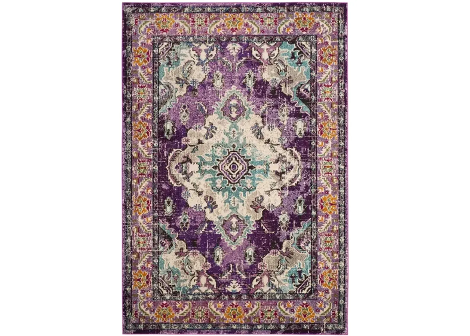 Monaco Area Rug in Violet/Light Blue by Safavieh