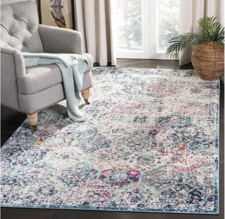 Madison Area Rug in Navy/Teal by Safavieh