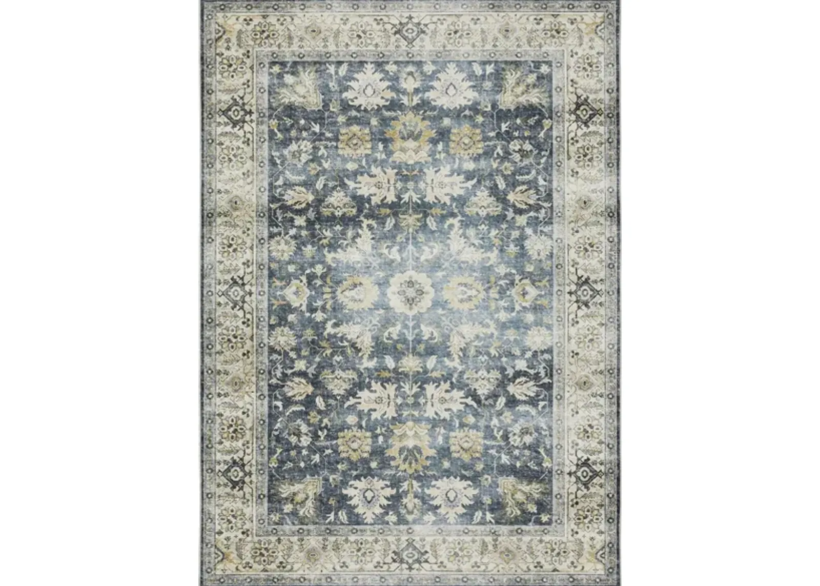 Celeste Area Rug in Charcoal, Gold by Bellanest