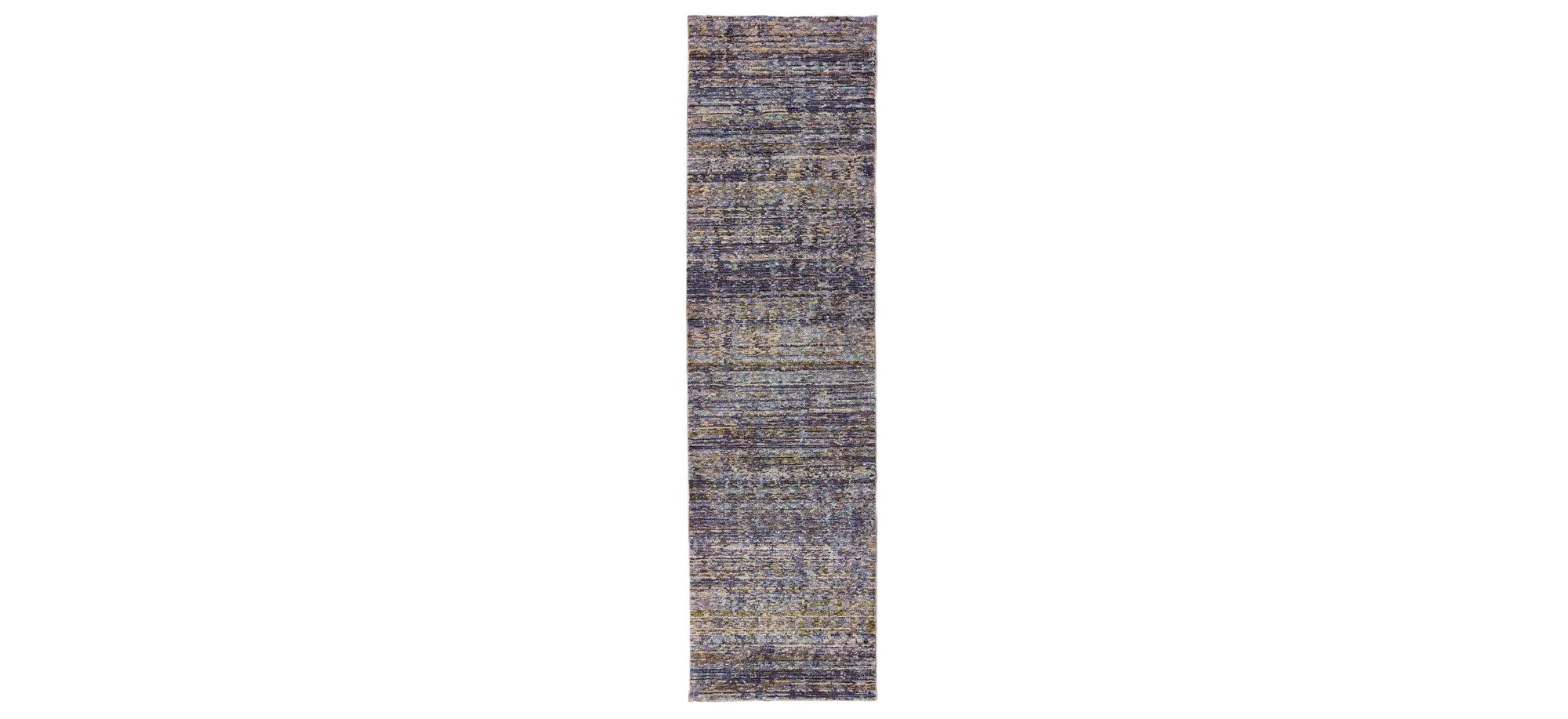 Reed Runner Rug in Purple/Gray by Bellanest