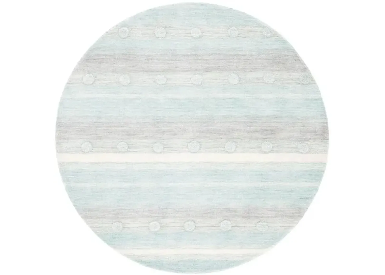 Glenna Kid's Area Rug in Aqua & Ivory by Safavieh