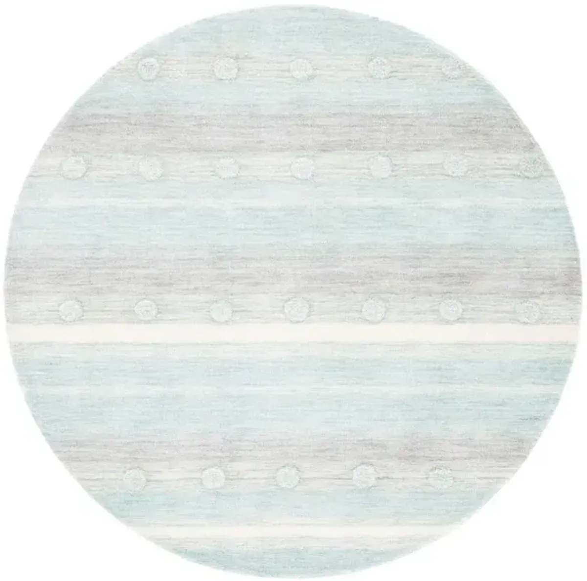 Glenna Kid's Area Rug in Aqua & Ivory by Safavieh