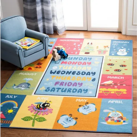 Oneonta Kids' Playhouse Rug in Blue/Green by Safavieh