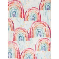 Tioga Kids' Playhouse Rug in Blue/Ivory by Safavieh