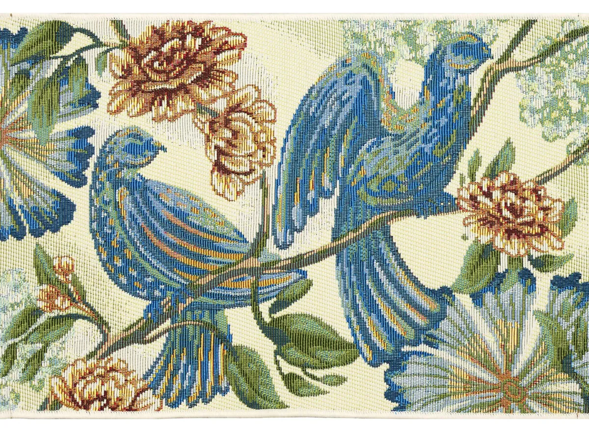 Esencia Flora Fauna Mat in Cream by Trans-Ocean Import Co Inc