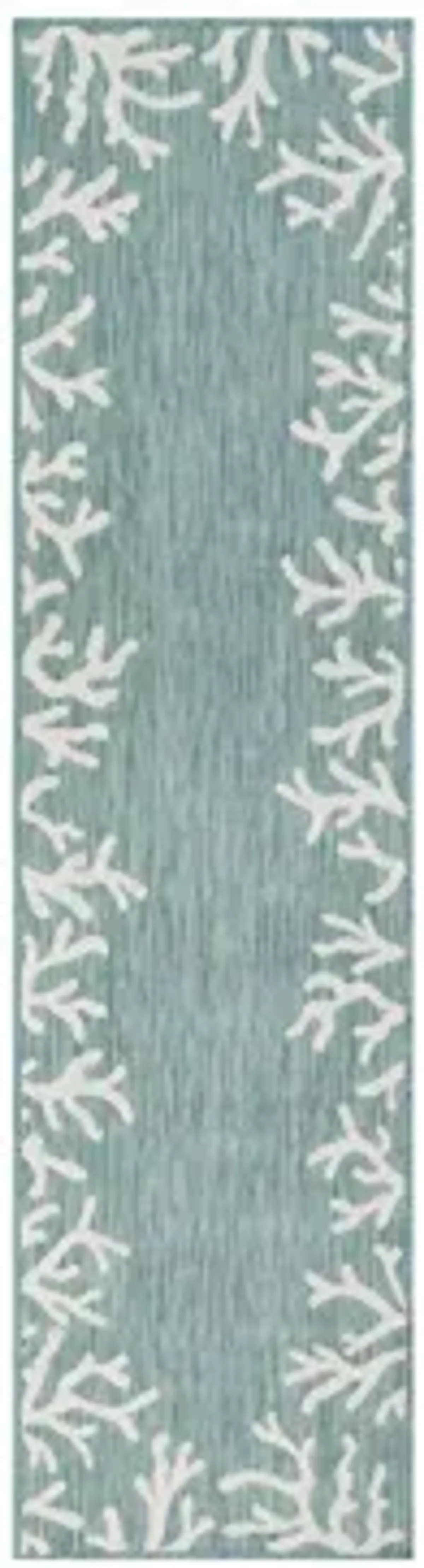 Carmel Coral Border Rug in Aqua by Trans-Ocean Import Co Inc