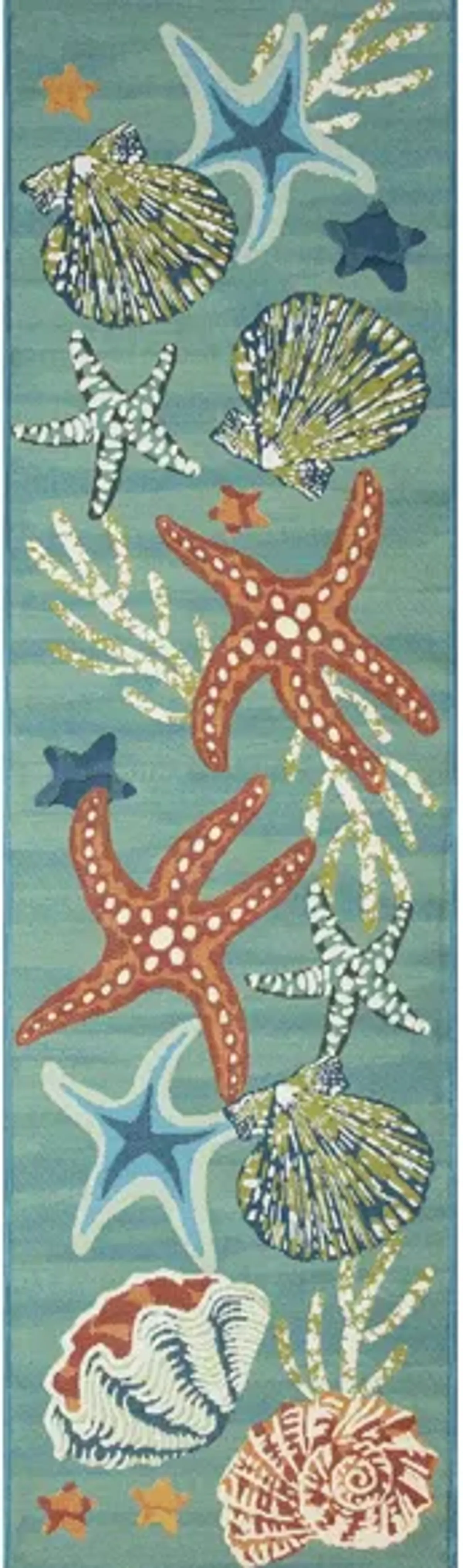 Marina Starfish Song Indoor/Outdoor Area Rug