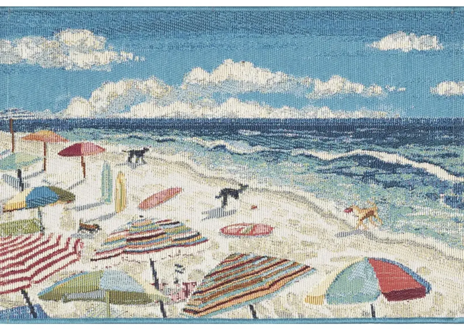 Esencia Dog Beach Mat in Ocean by Trans-Ocean Import Co Inc