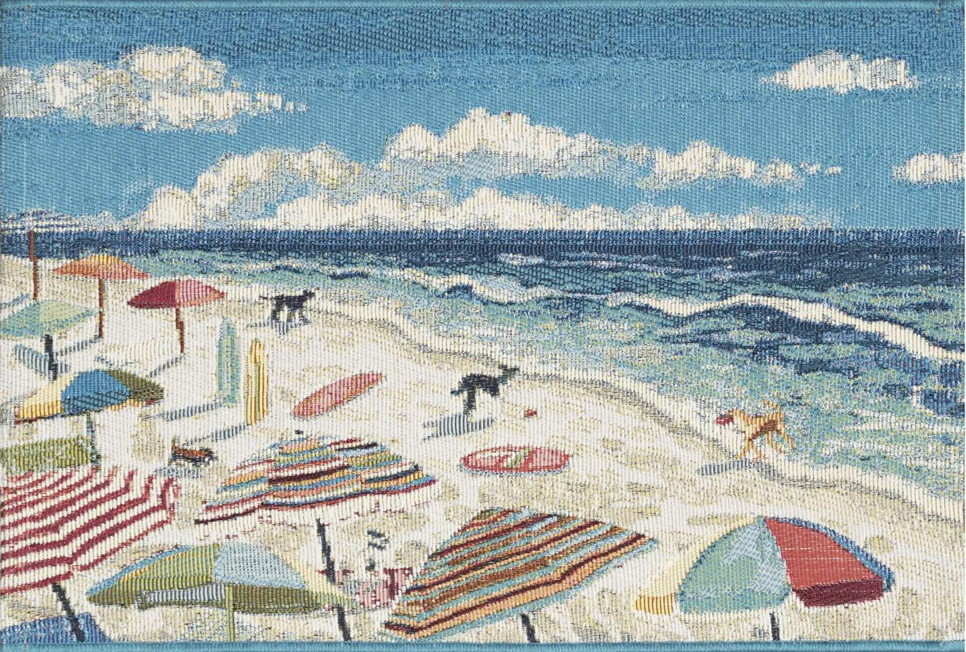 Esencia Dog Beach Mat in Ocean by Trans-Ocean Import Co Inc