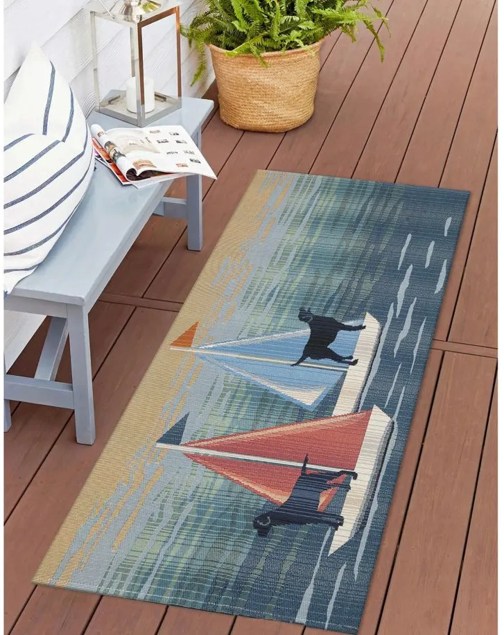 Esencia See Spot Sail Mat in Blue by Trans-Ocean Import Co Inc