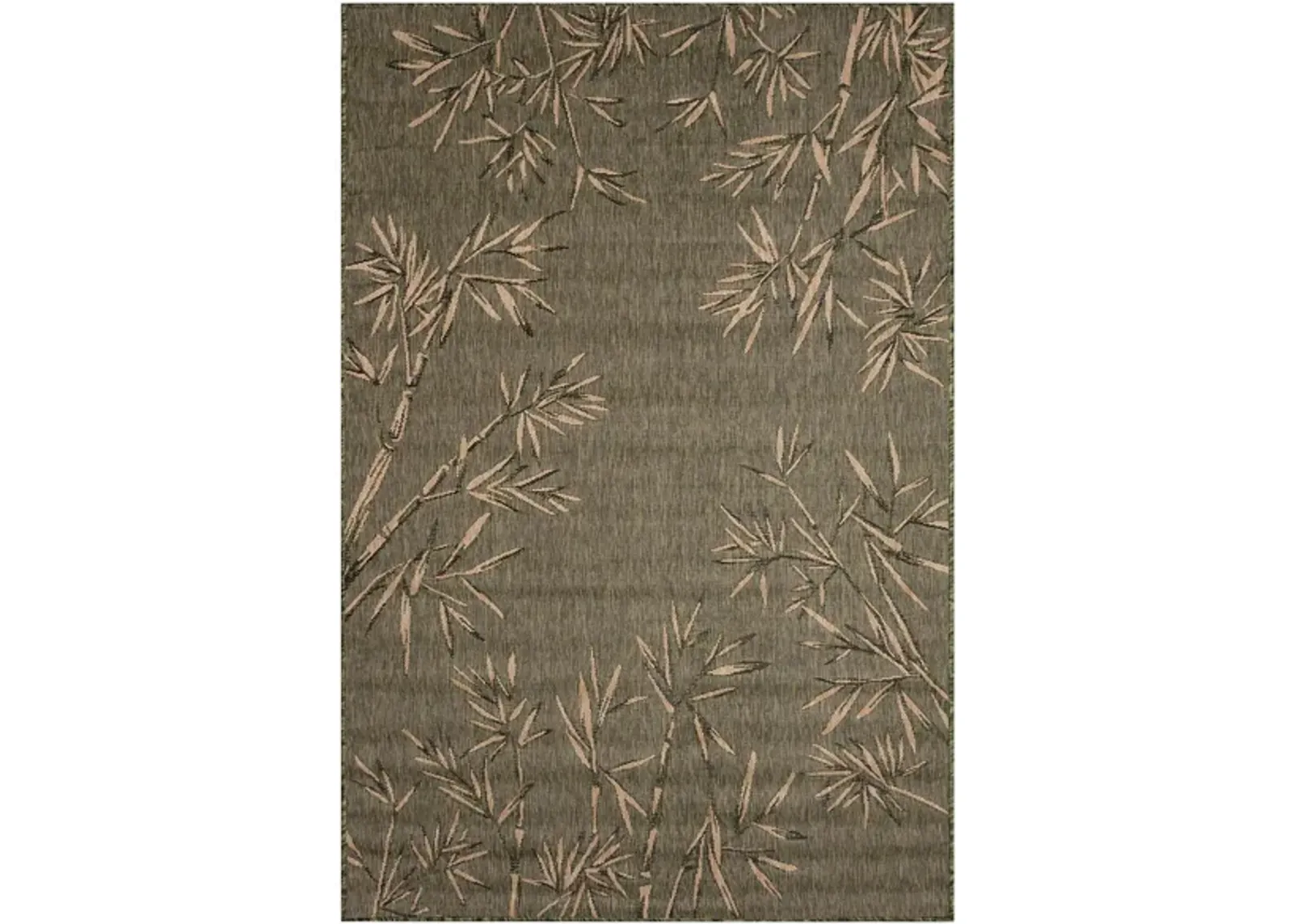 Carmel Bamboo Border Rug in Green by Trans-Ocean Import Co Inc