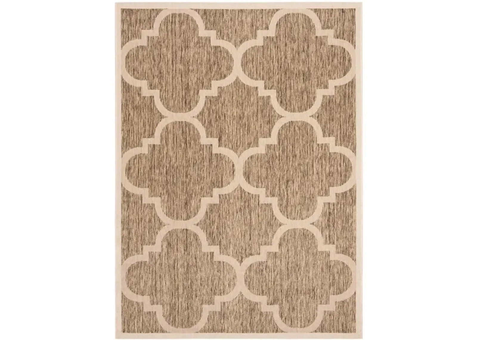 Courtyard Morocco Indoor/Outdoor Area Rug in Brown by Safavieh