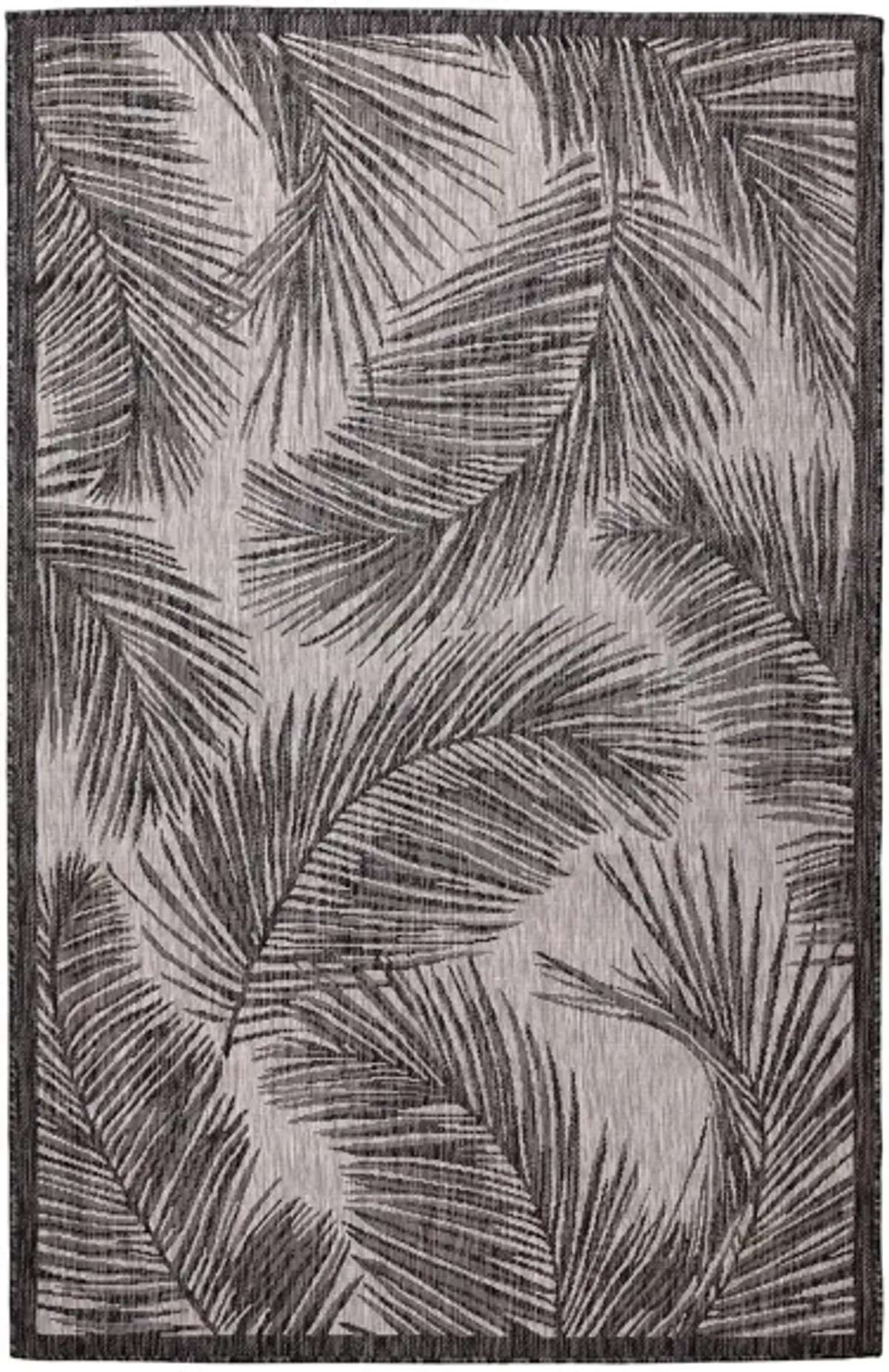 Carmel Fronds Rug in Black by Trans-Ocean Import Co Inc