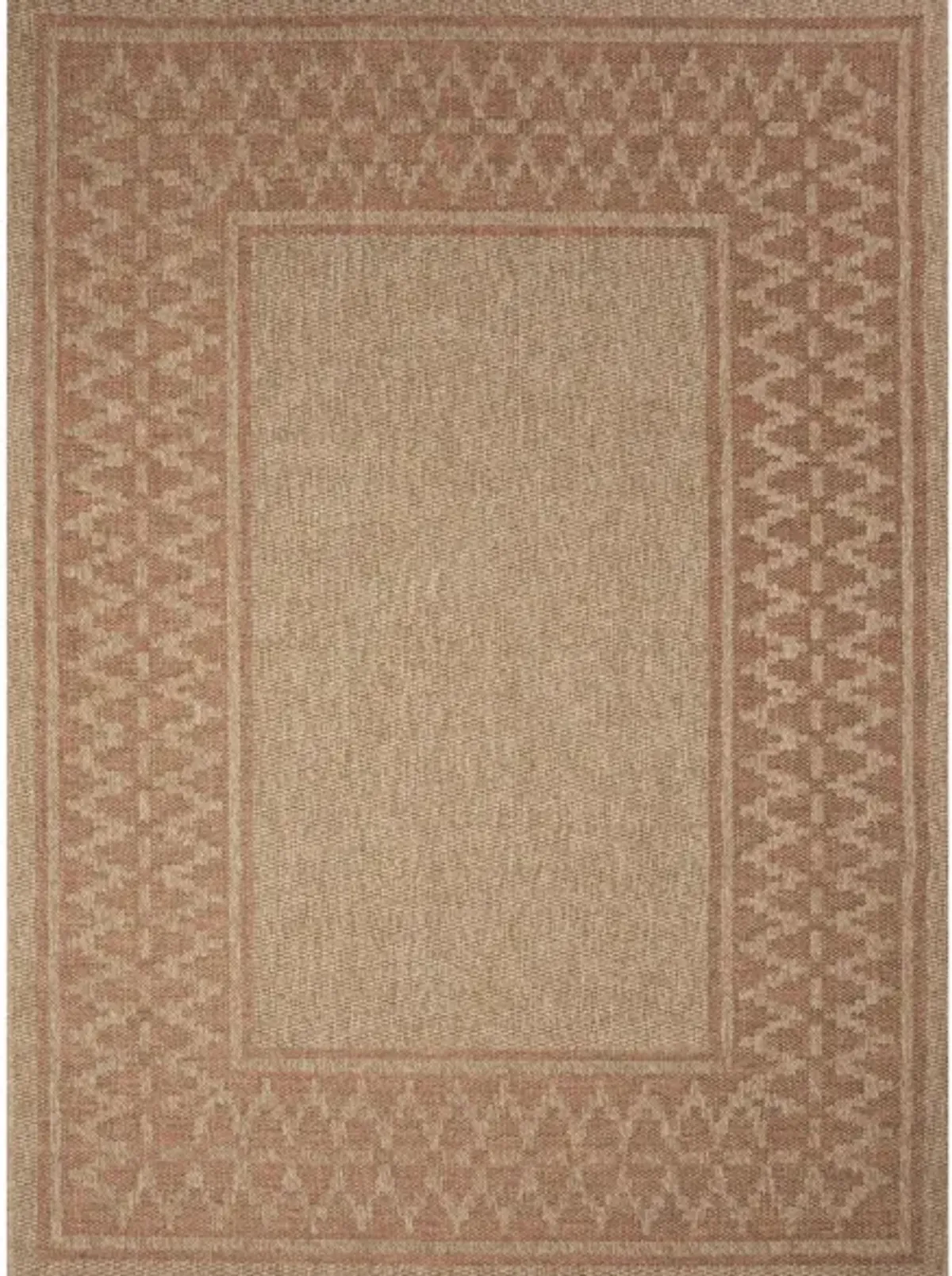 Sahara Indoor/Outdoor Rug in Terracotta by Trans-Ocean Import Co Inc