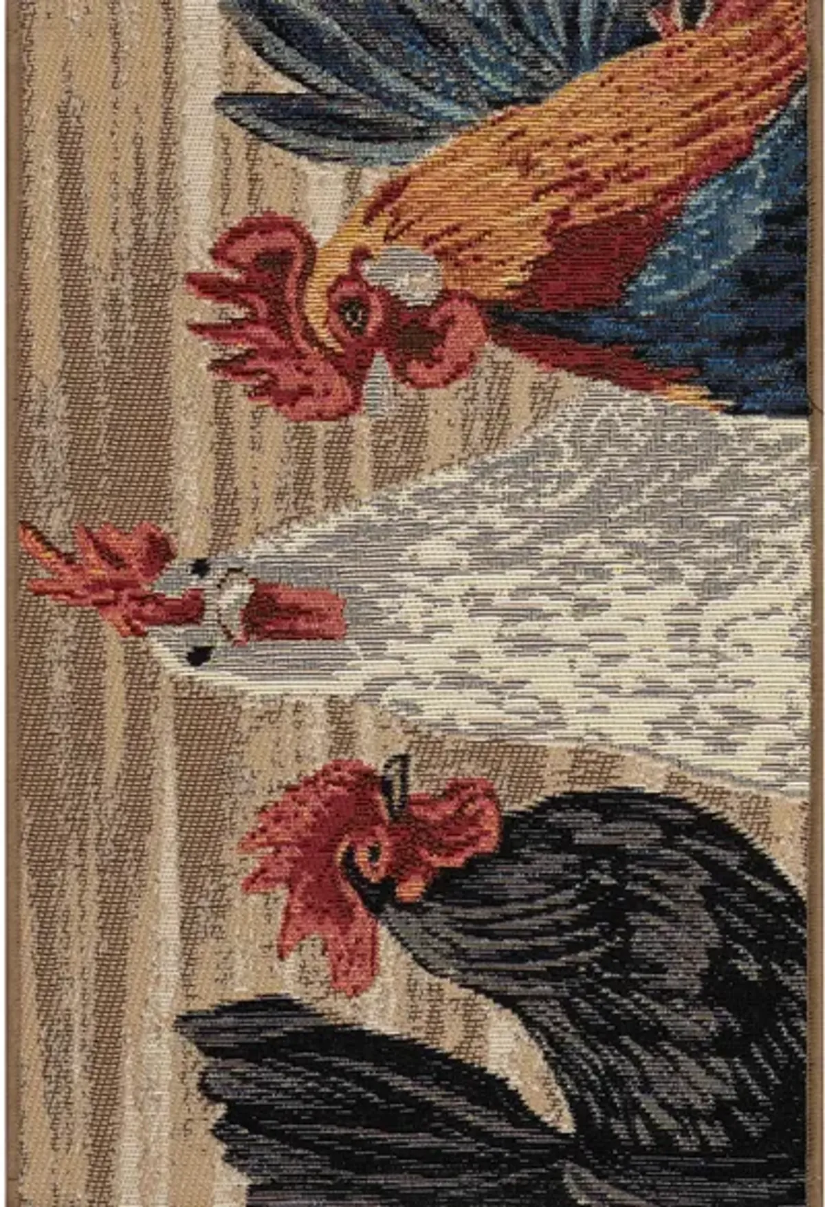 Esencia Three Roosters Mat in Natural by Trans-Ocean Import Co Inc