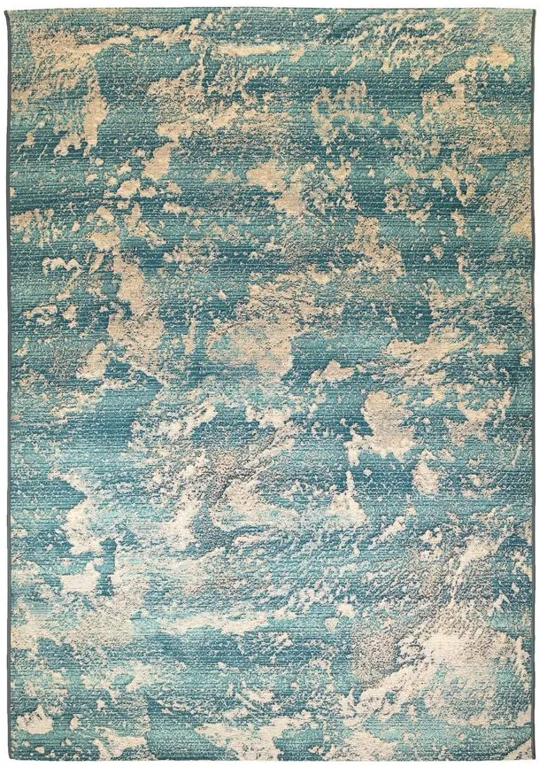 Liora Manne Marina Stormy Indoor/Outdoor Area Rug in Sea by Trans-Ocean Import Co Inc