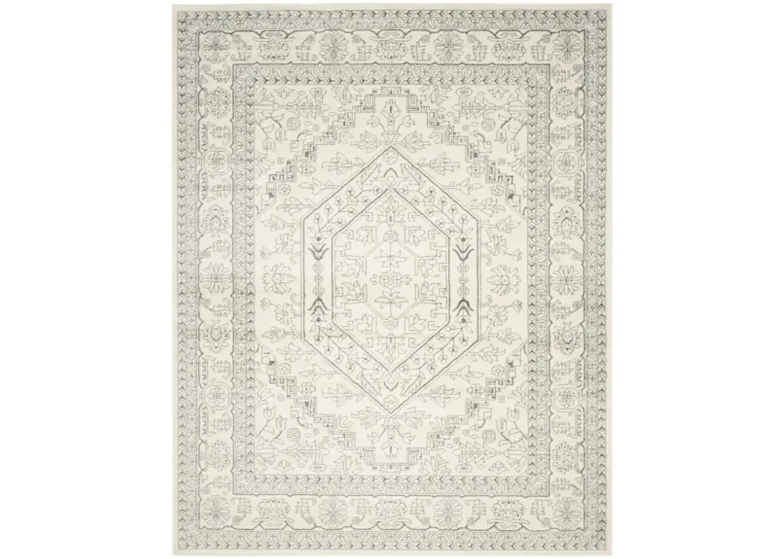 Adirondack Area Rug in Ivory/Silver by Safavieh