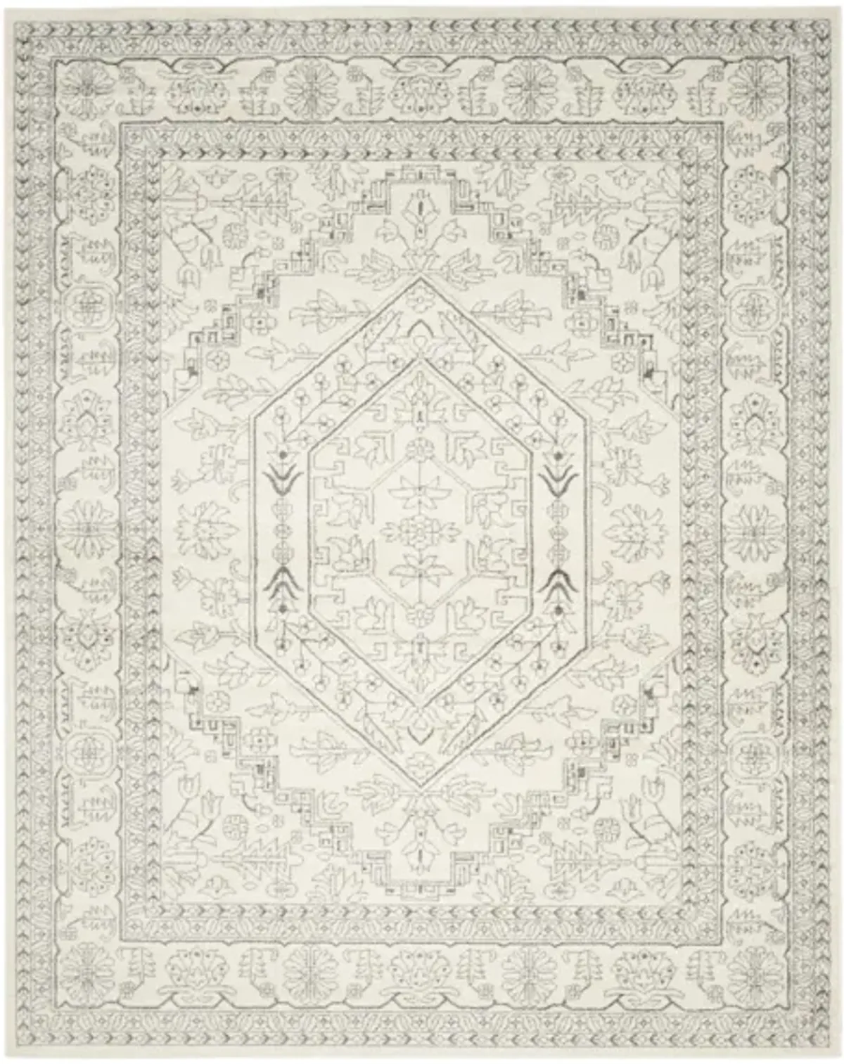 Adirondack Area Rug in Ivory/Silver by Safavieh