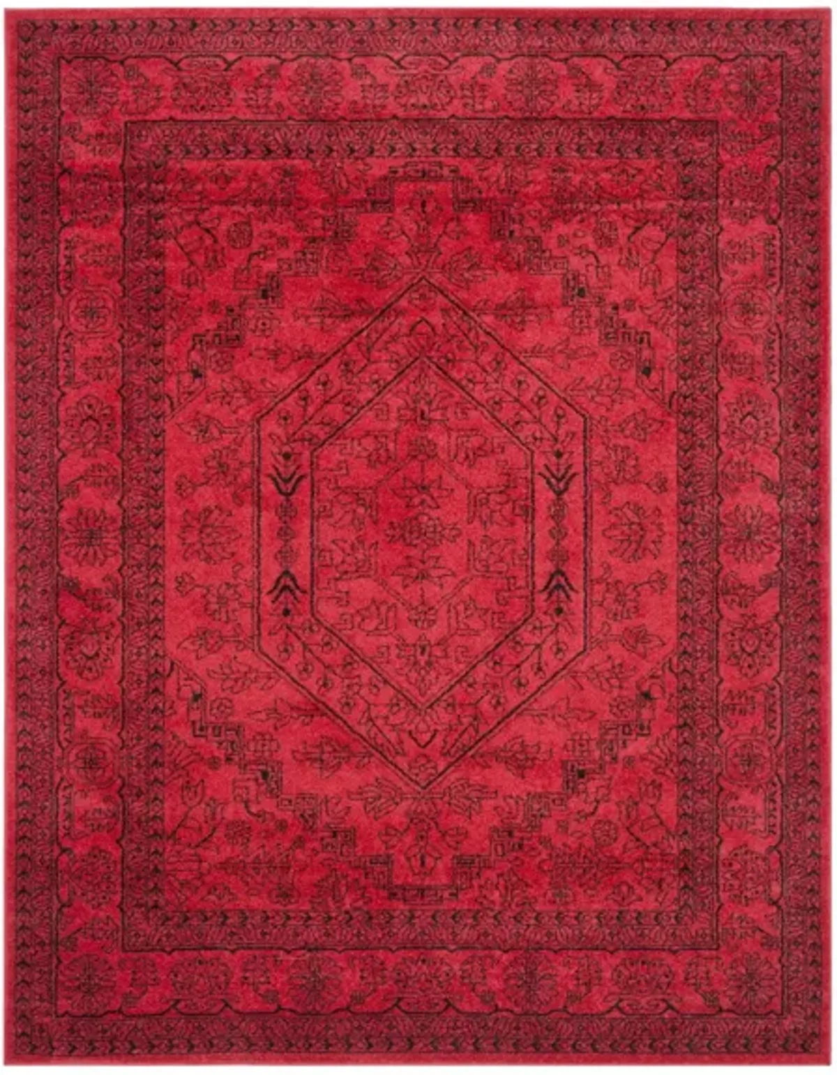 Adirondack Area Rug in Red/Black by Safavieh