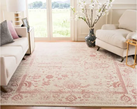 Adirondack Area Rug in Ivory/Rose by Safavieh
