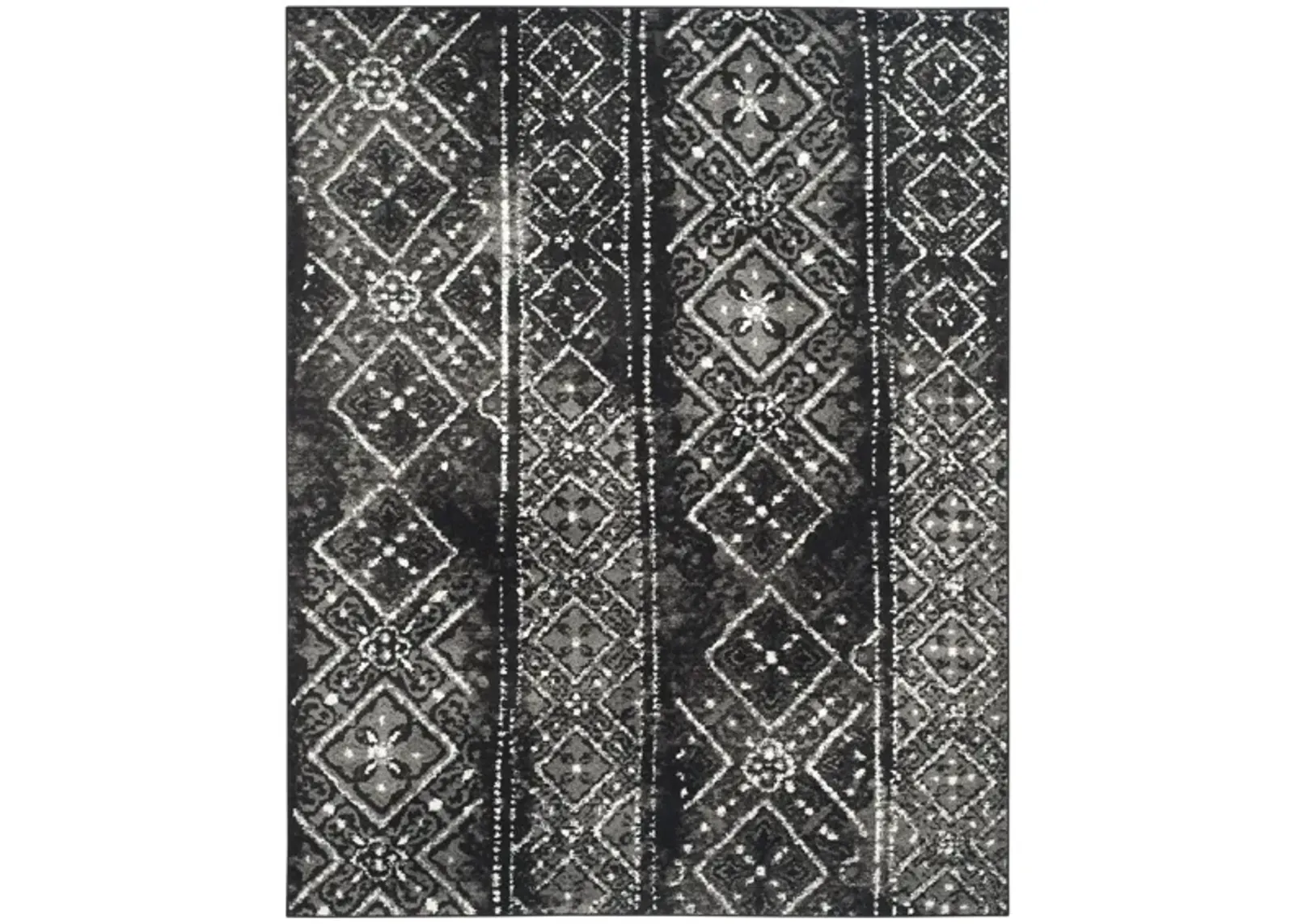 Adirondack Area Rug in Black/Silver by Safavieh