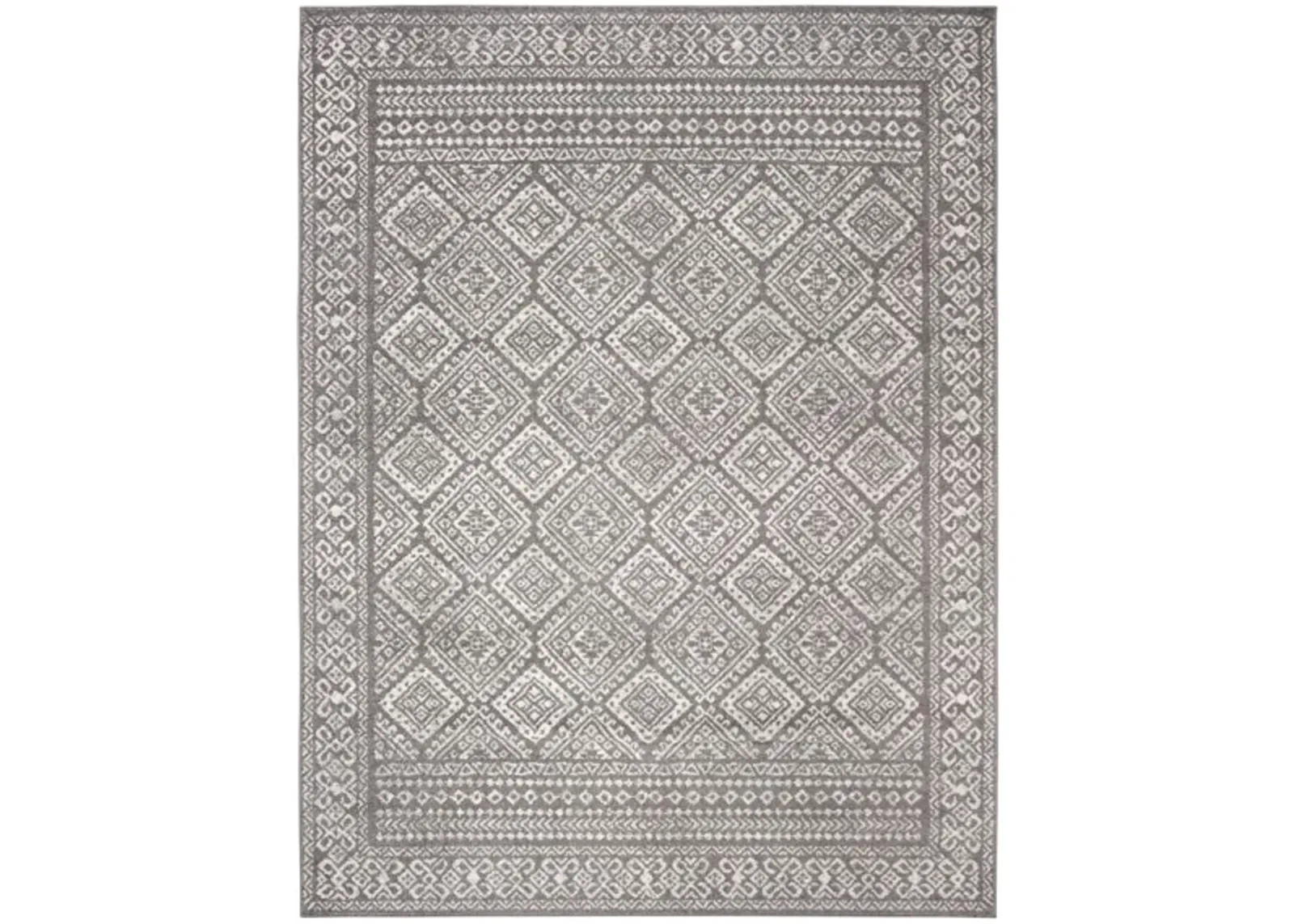 Tulum Area Rug in Dark Gray/Ivory by Safavieh