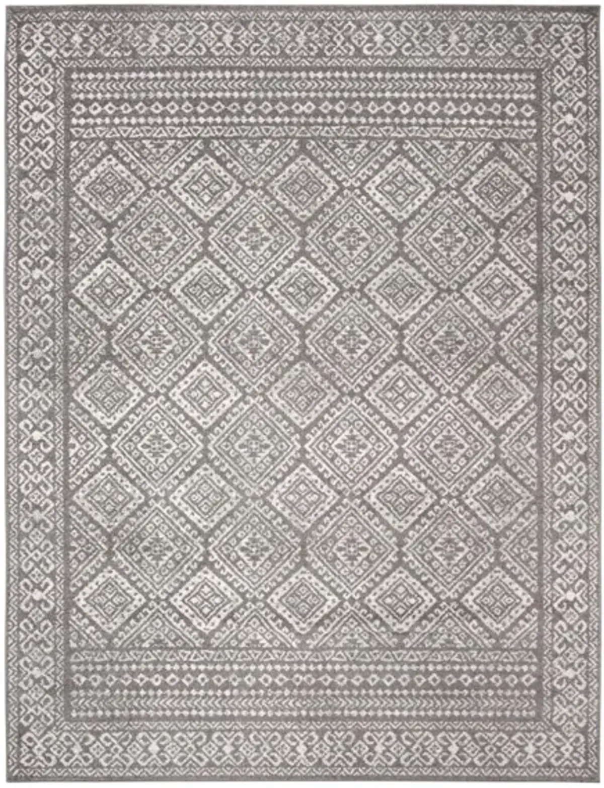 Tulum Area Rug in Dark Gray/Ivory by Safavieh