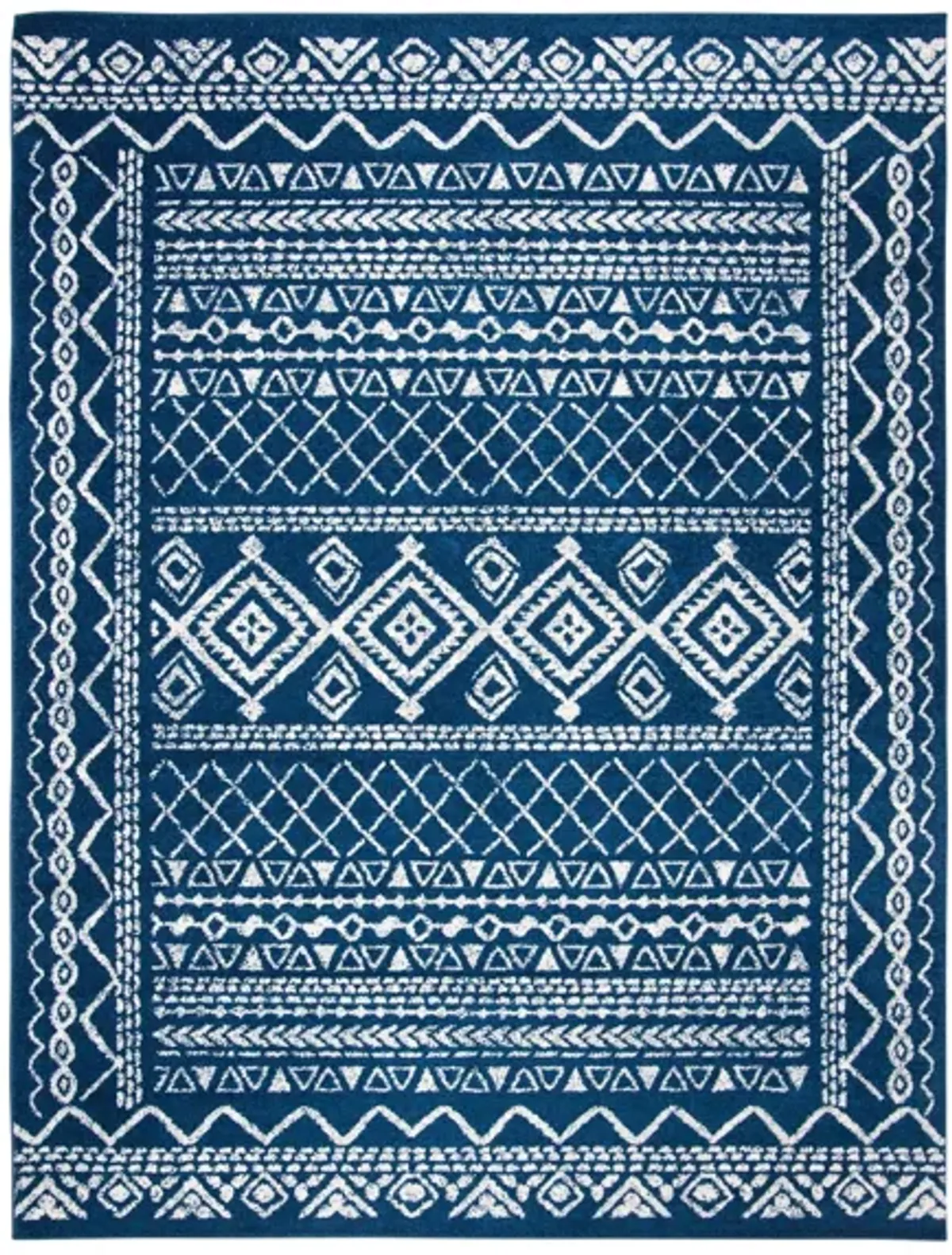 Tulum Area Rug in Navy/Ivory by Safavieh