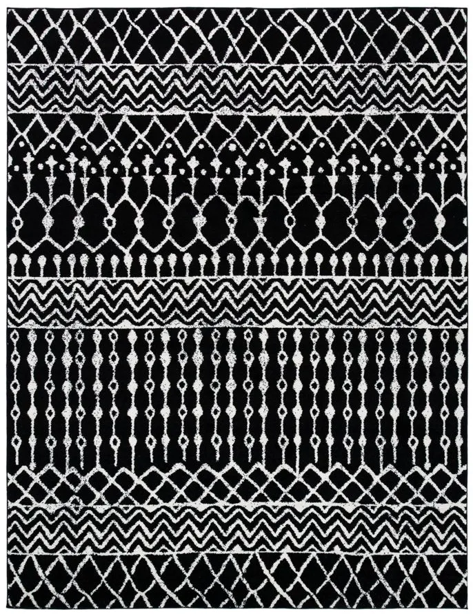 Tulum Area Rug in Black/Ivory by Safavieh