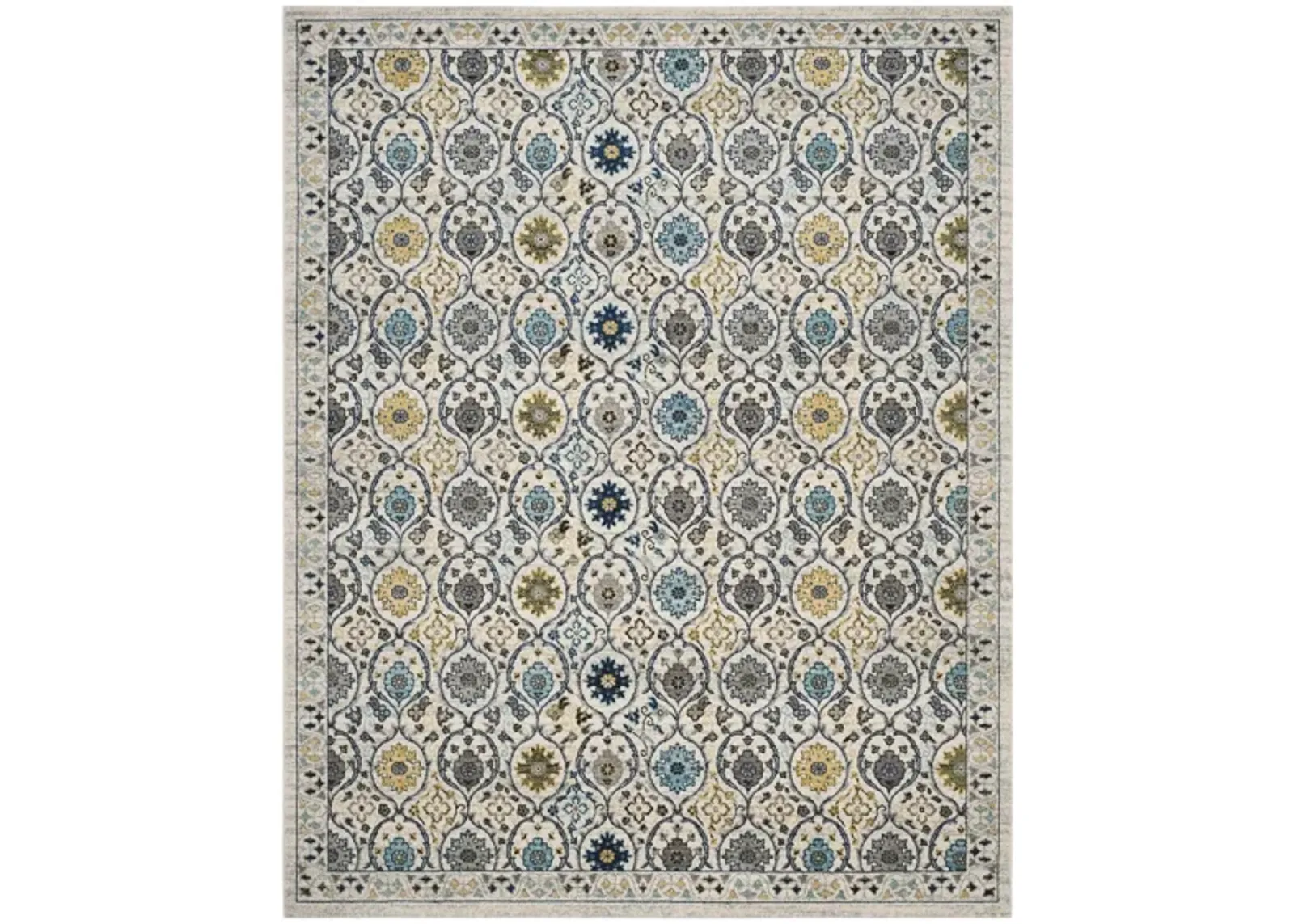 Evoke Area Rug in Ivory/Blue by Safavieh