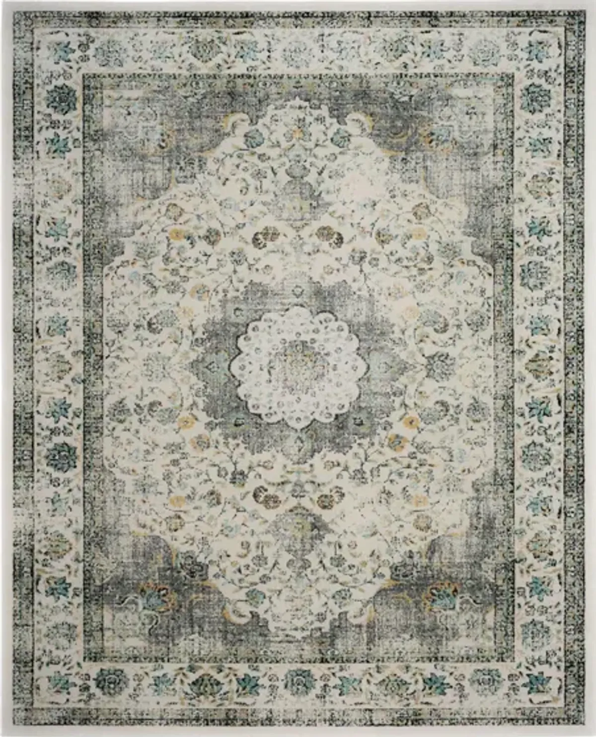 Evoke Area Rug in Gray/Gold by Safavieh